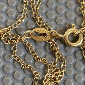 Sterling silver gold fine chain